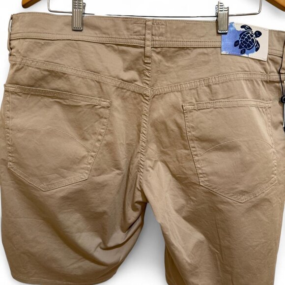 BNWT Vilebrequin Tan & cream men's designer Bermuda shorts 36" - Picture 8 of 9